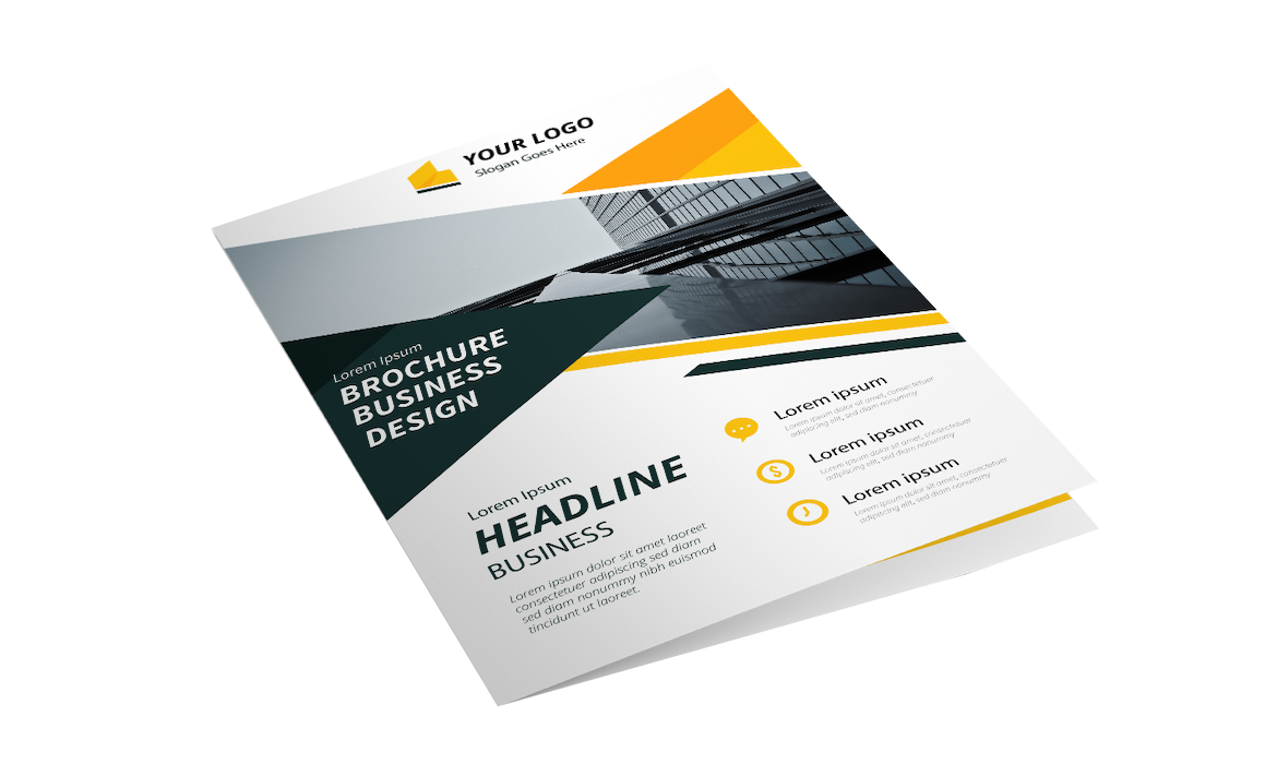 Flyer- und Broschüren-Mockup – Grafikdesign von MME Design